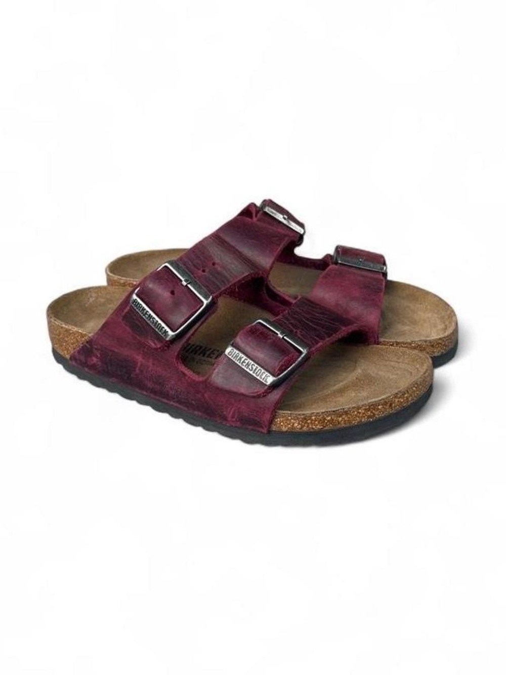 Birkenstock Arizona Zinfandel Burgundy Oiled Leather Sandals EU 37 Women’s 6 N